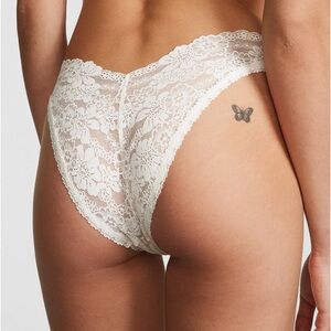 PINK VS brazillian Lace panty NWT